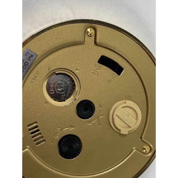 Seiko Quartz Twenty Dollar Gold Coin Alarm Desk Travel Clock Presidential Seal - Picture 9 of 13